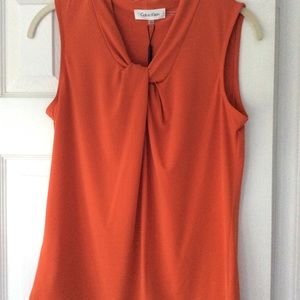 New! Calvin Klein Orange Top